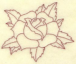Simple Rose Embroidery Designs