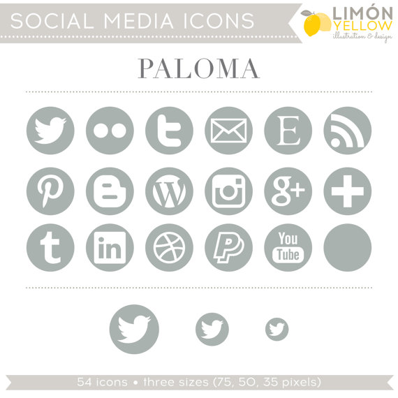 Simple Social Media Icons