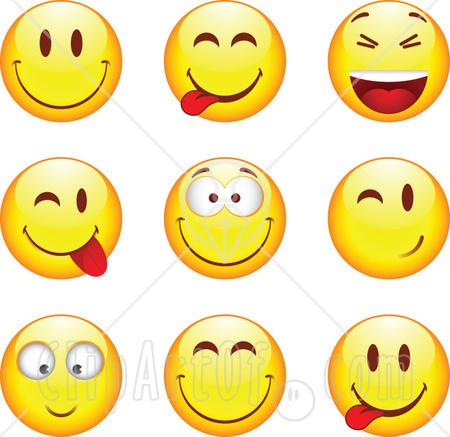 Smiley Face Clip Art for Facebook