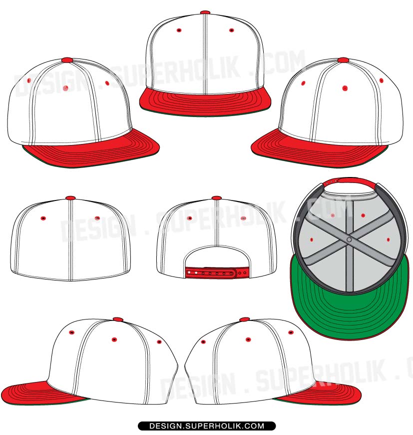 Snapback Hat Design Template Snapback Hat Design Template