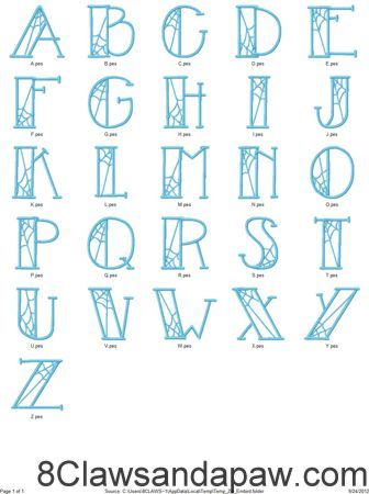 Spider Web Font