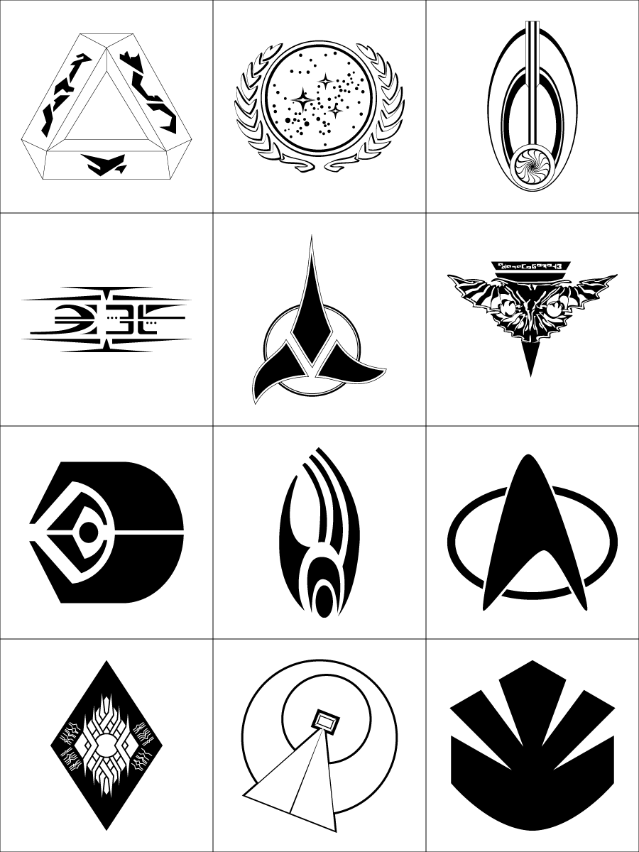 Star Trek Symbols Logos