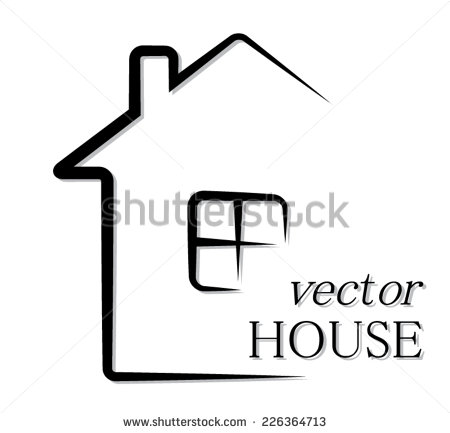 Stock Vector House Outline