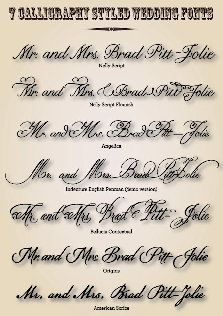 12 Wedding Fonts And Graphics Images - Free Wedding Script Fonts