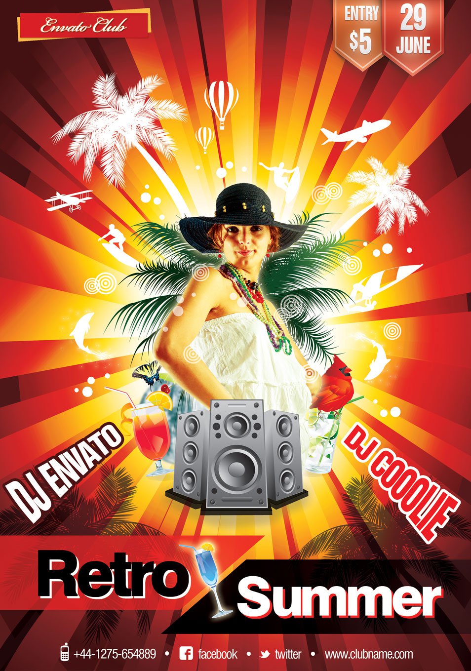 Summer Party Flyer Template Free Summer Party Flyer Template Free