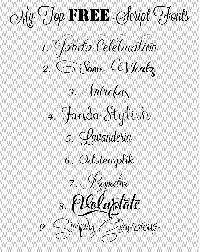 Free Calligraphy Fonts