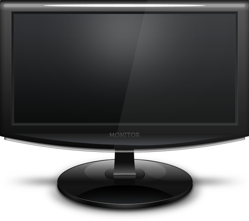 Transparent Computer Monitor Icon