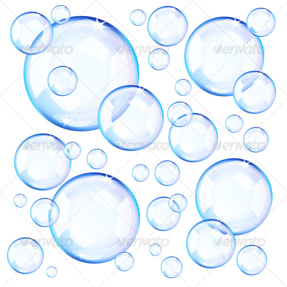 Transparent Soap Bubbles Clip Art