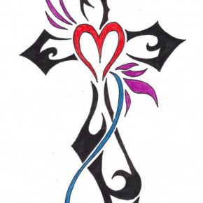 Tribal Cross Tattoo Designs Women