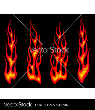 Tribal Flames Vector Art