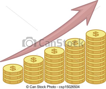 Upward Line Graph Clip Art