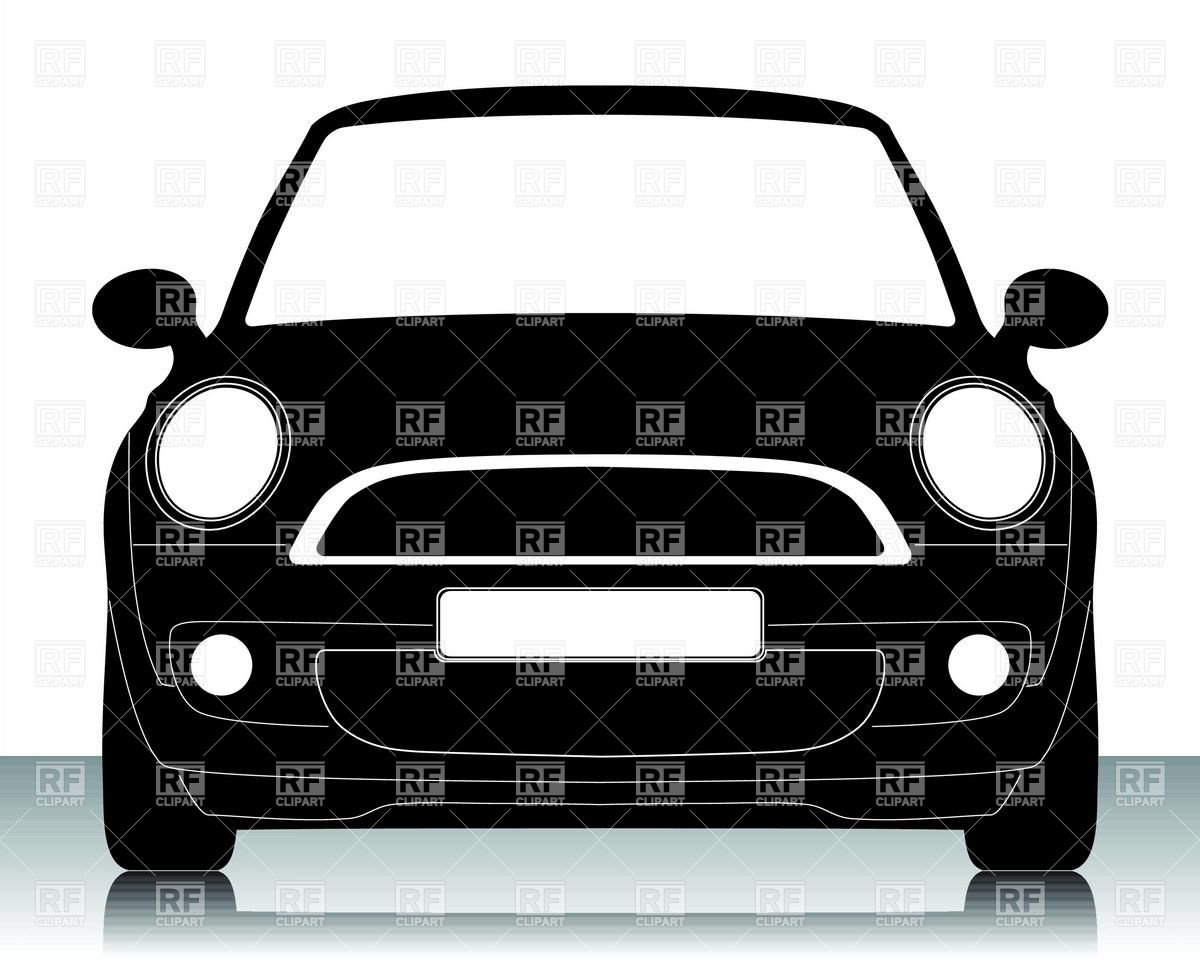 Vector Car Silhouette Front View