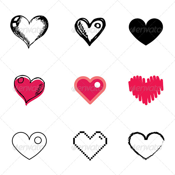 Vector Heart Icon Symbol