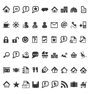 Vector Hotel Icons