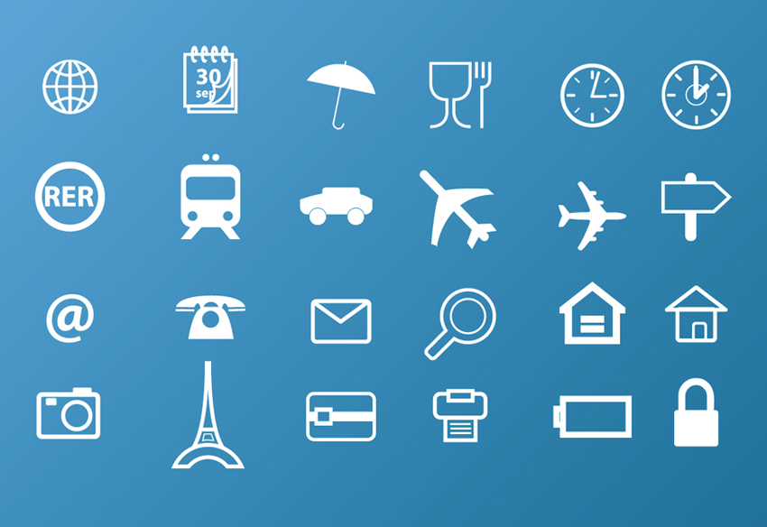 17 Icons Travel Symbols Images
