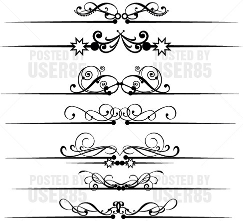 11 Free Vector Decorative Scroll Clip Art Images