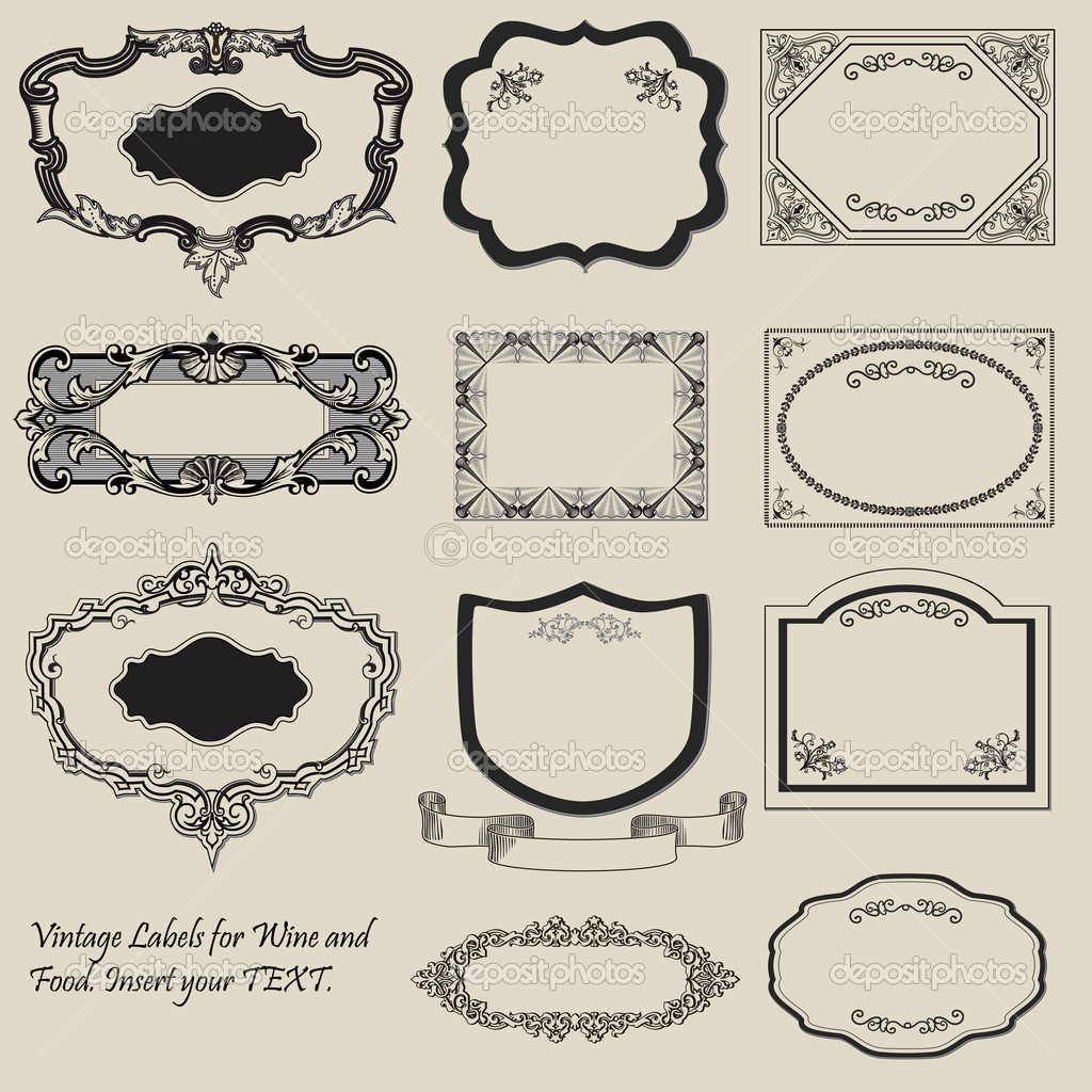 Vintage Label Templates