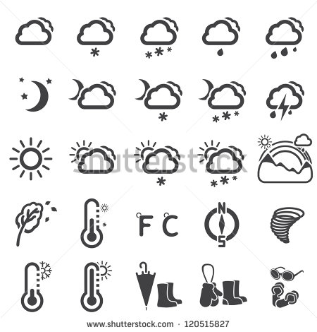 Weather Symbols iPhone Thermometer Weather Symbols iPhone Thermometer