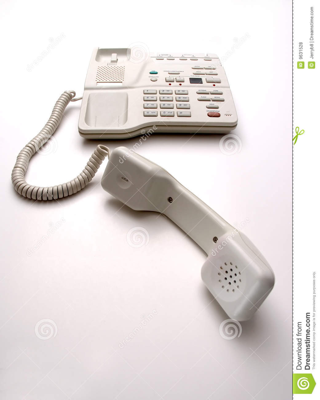 White Office Desk Phone