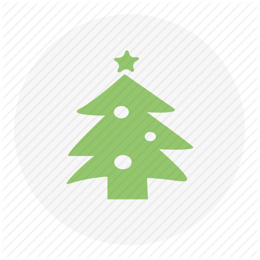 Winter Christmas Tree Icon