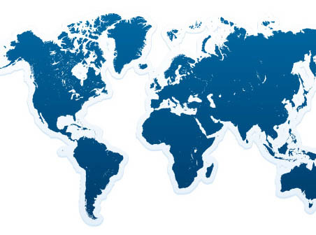 World Map Icon Vector