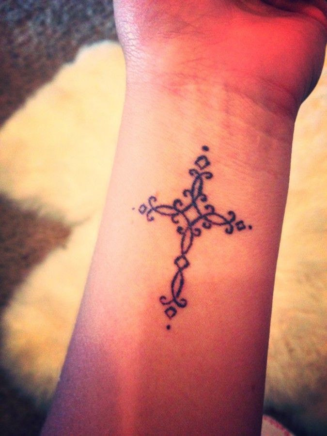 Wrist Cross Tattoo Designs