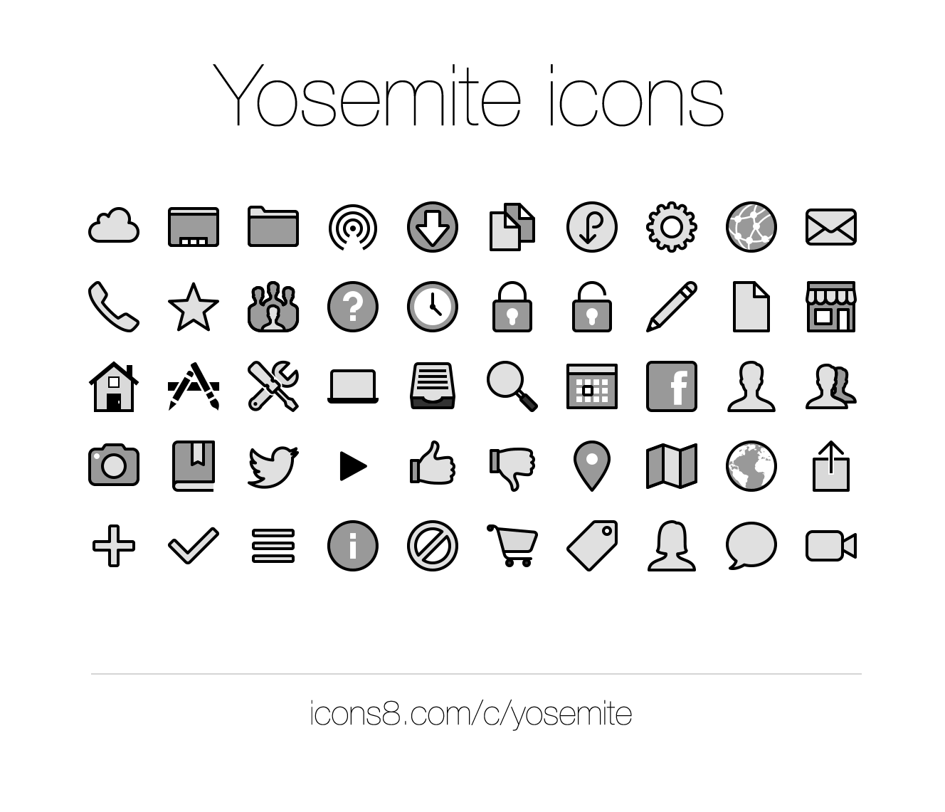 Yosemite for Windows Icons Downloads PNG