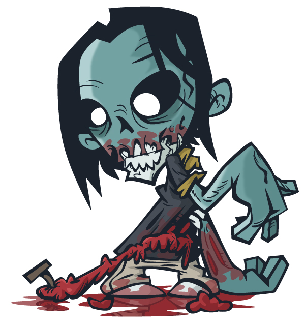 Zombie Cartoon Characters Drawings