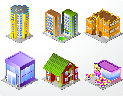 3D Building Icon