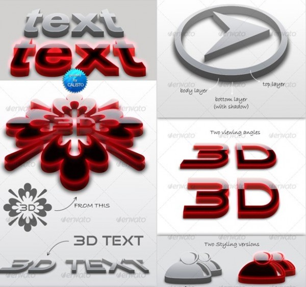 3D Fonts for Logos Free Downloads