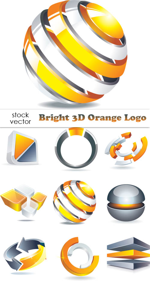 3D Logo PSD Templates
