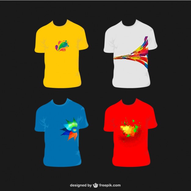 18 Abstract Vector T-Shirt Designs Images