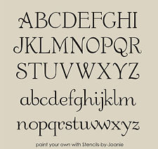 Alphabet Letter Stencils Font