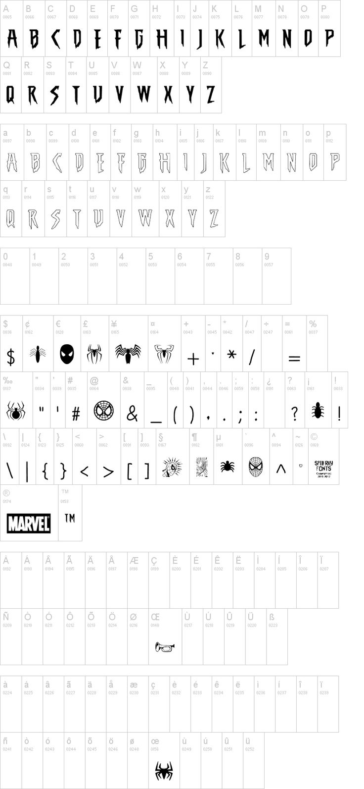 Amazing Spider-Man Font