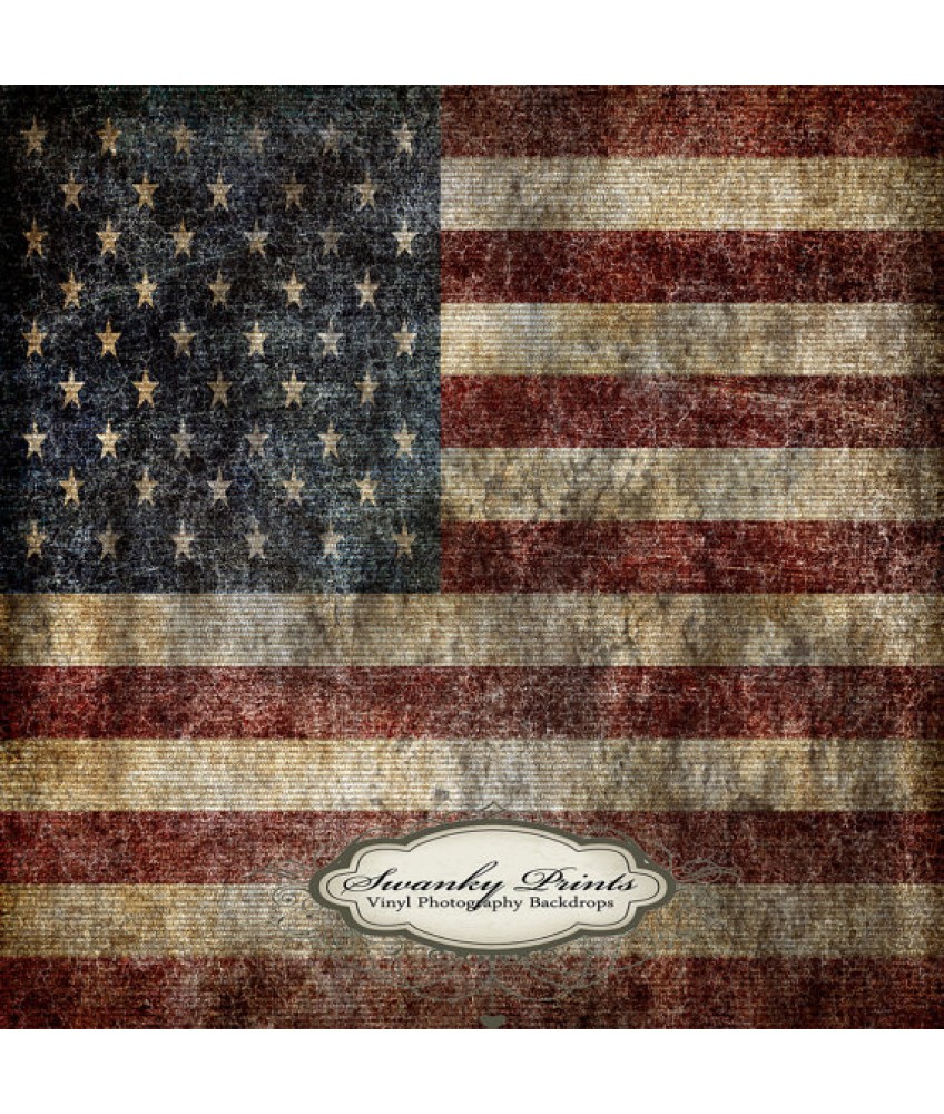 American Flag Photography Backdrop