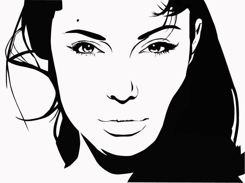 Angelina Jolie Stencil Angelina Jolie Stencil