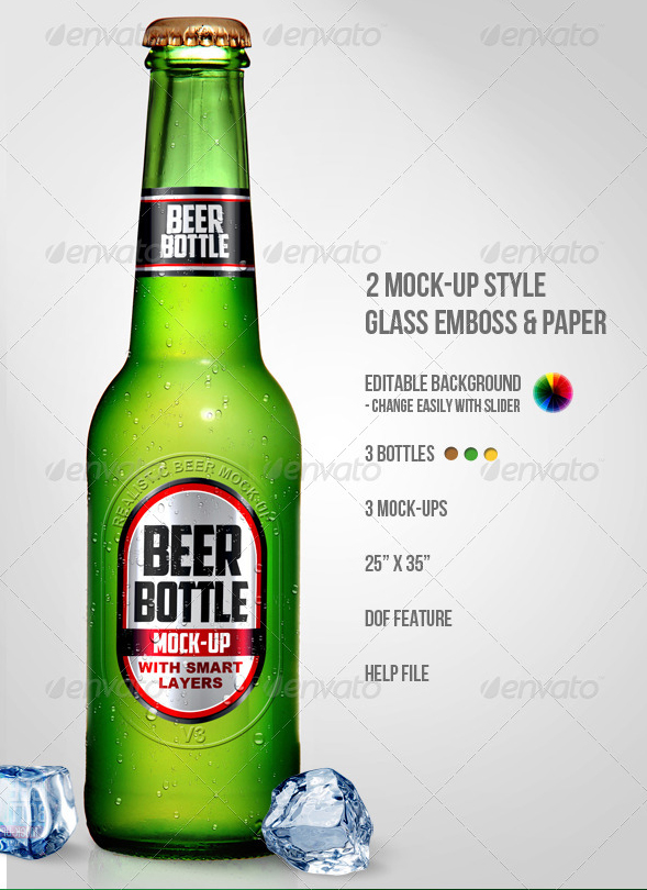 Beer Bottle Photoshop Mock UPS Beer Bottle Photoshop Mock UPS