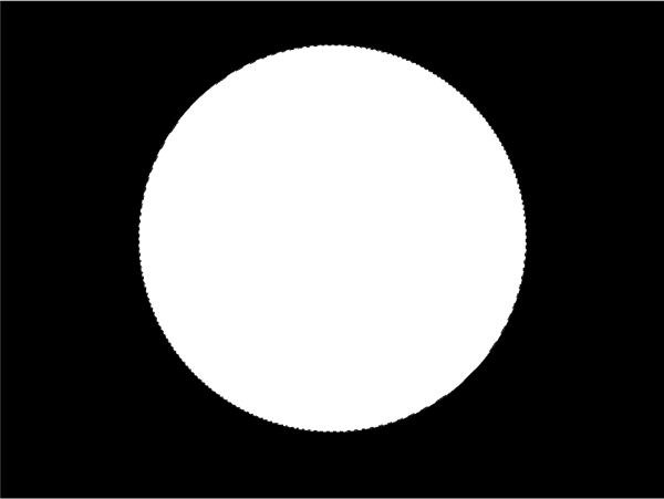 Black and White Circle S