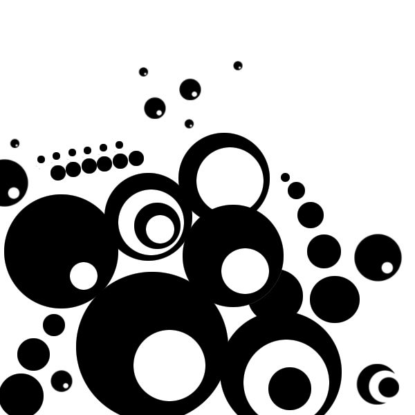Black and White Graphics Circle