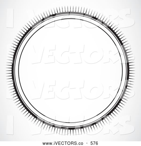 Black and White Sun Vector