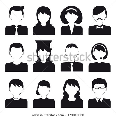 Black and White Vector Icon Flat Black and White Vector Icon Flat