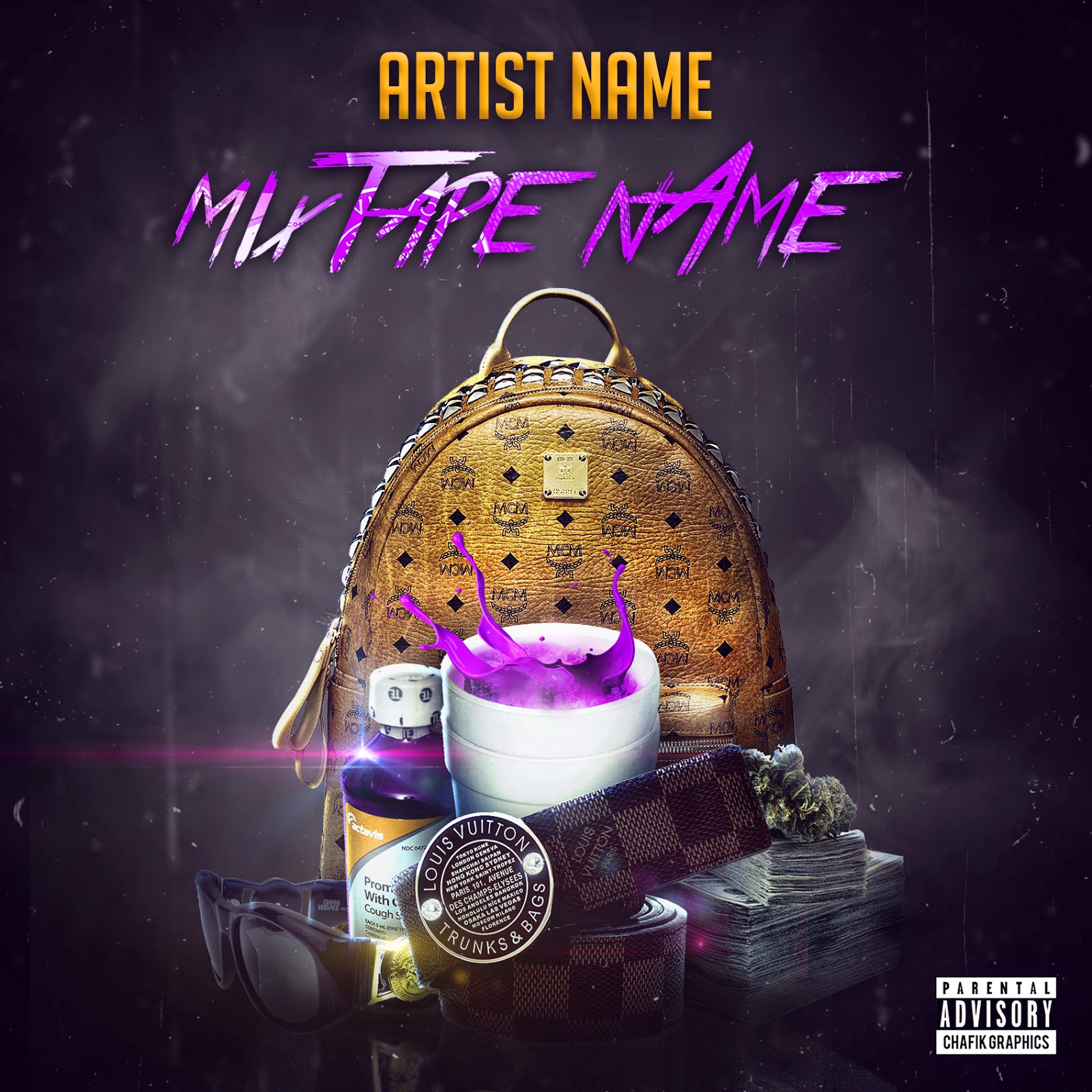 Blank Mixtape Cover Templates Free