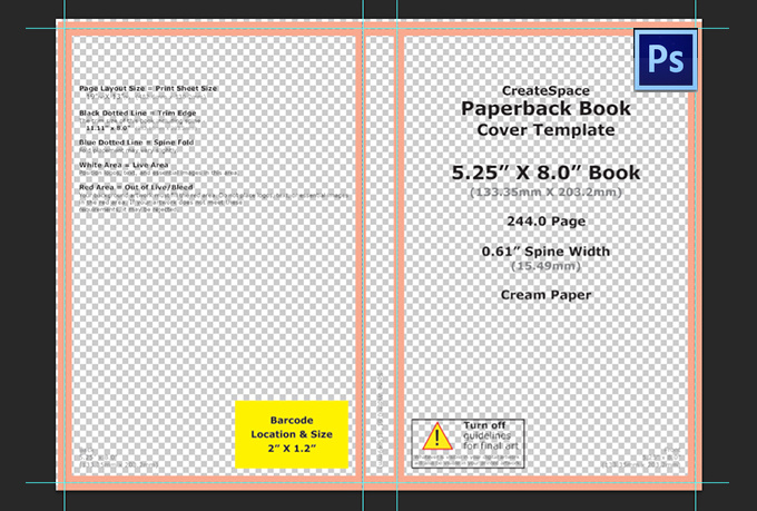 Book Cover Template Photoshop