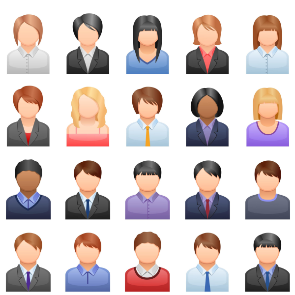 Business People Avatars and Icons