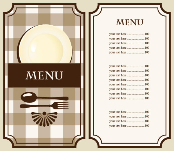 Cafe Menu Templates Free Download