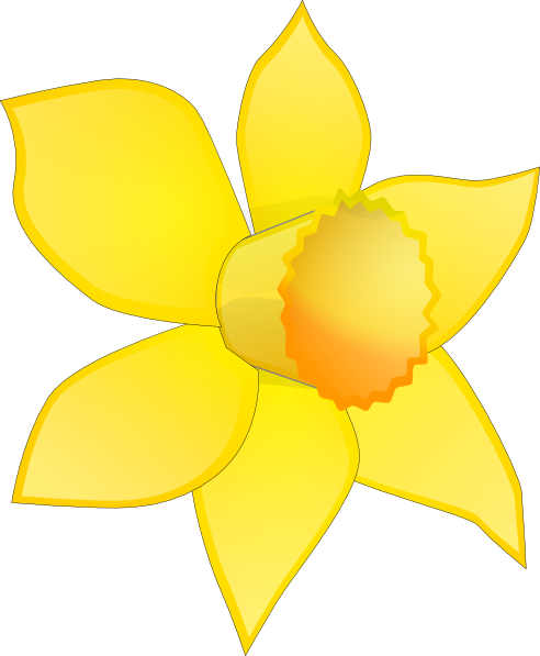 Cartoon Daffodil Clip Art