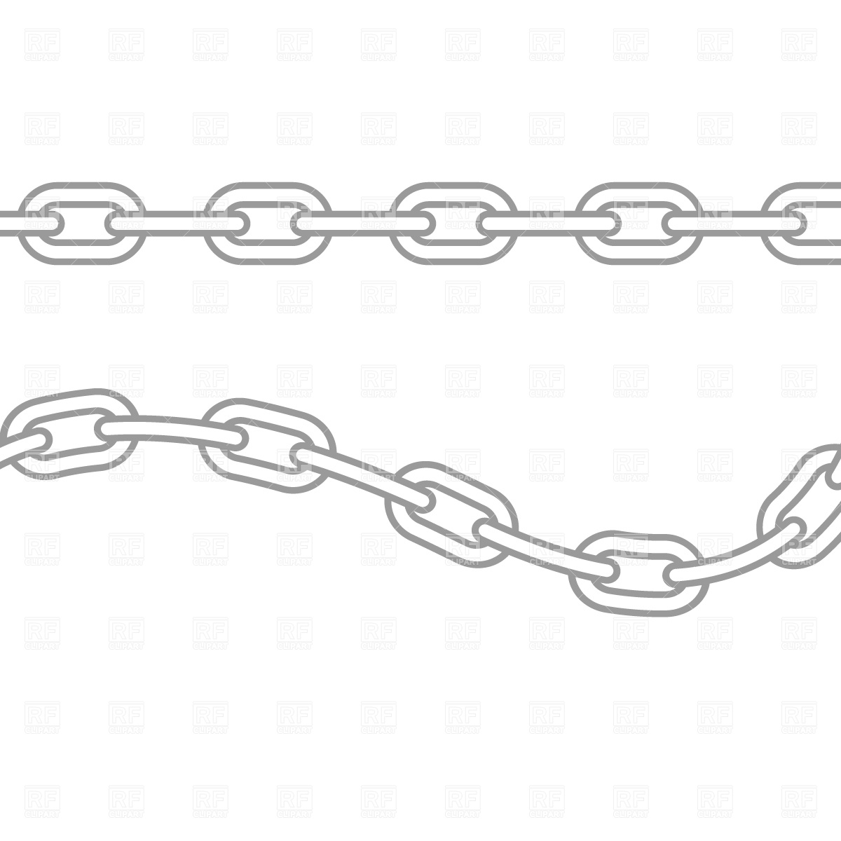 Chain Link Borders Vector Art
