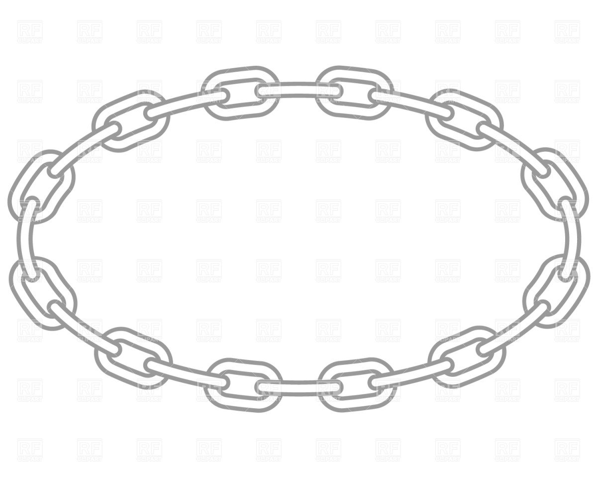 Chain Link Borders Vector Art