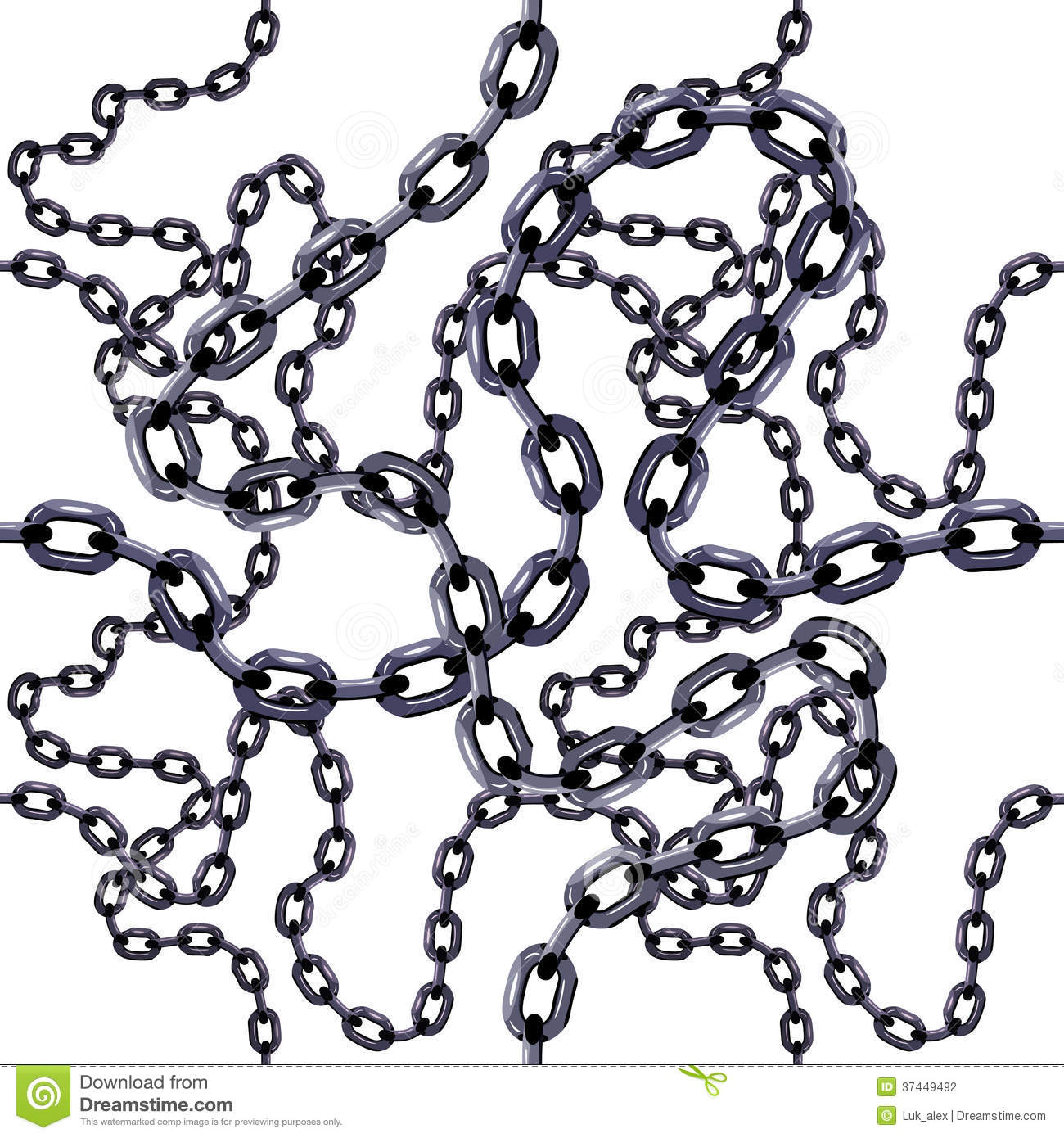 Chain Link Pattern Vector