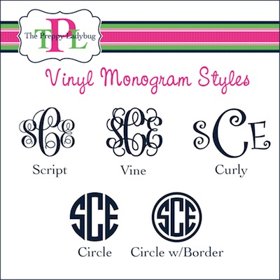 Circle Monogram Font for Vinyl Cutter